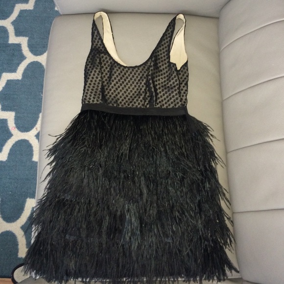 Urban outfitters dress w/ feathers