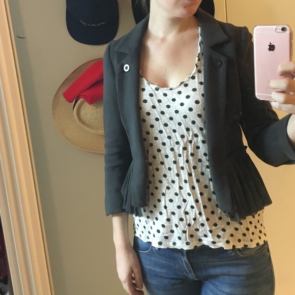 Flirty gray FP blazer