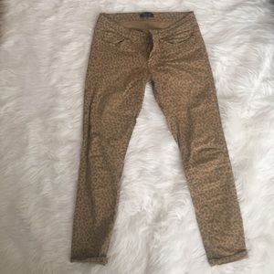Cheetah print jeans
