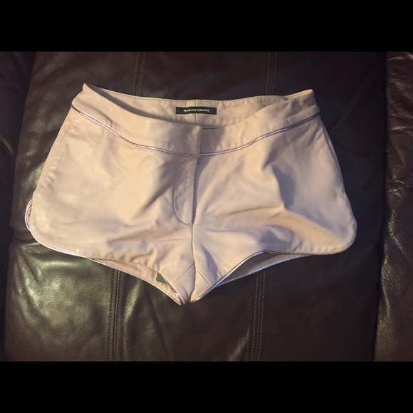Monika Chiang Leather Shorts