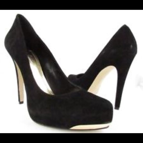 BCBGeneration black and gold high heels - Picture 1 of 4