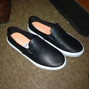 Brand new white and black shoes