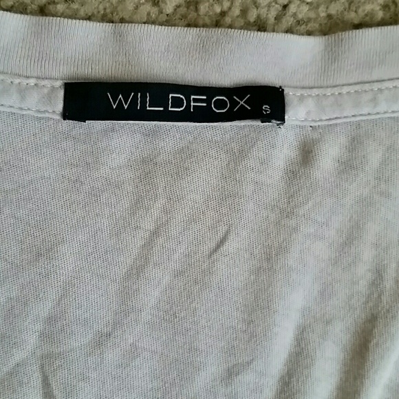 Wildfox Pink Heart V-Neck Tee Sz S - Picture 2 of 4