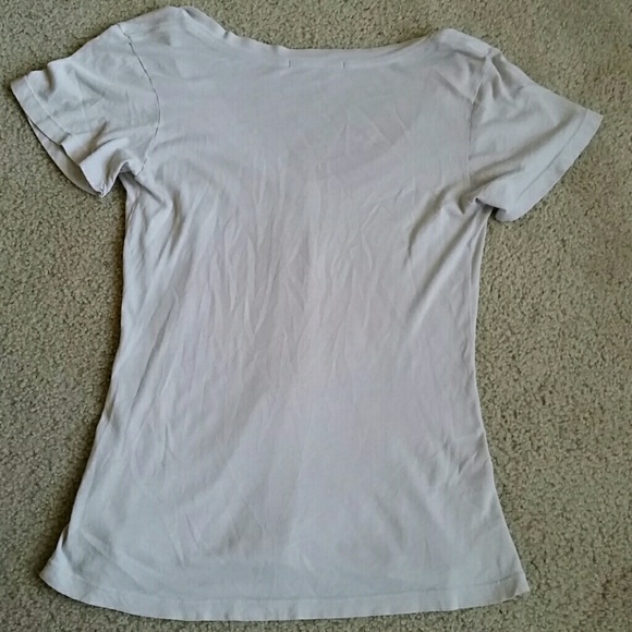 Wildfox Pink Heart V-Neck Tee Sz S - Picture 3 of 4