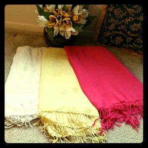 3 scarves in like new condition