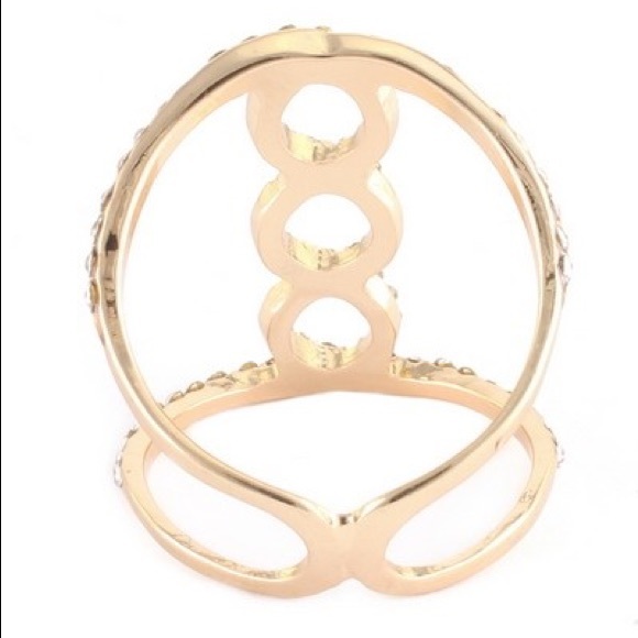 Paris Three Circle Pave Ring - Picture 2 of 2