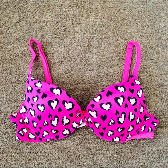 PINK Victoria's Secret Other - Victoria Secret PINK Leopard Print Pushup Bra 34A