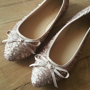 Dusty Rose ballet flats by Bamboo Sequins