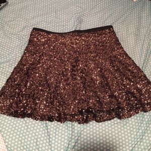 Express sequin skirt
