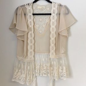 Light lace cardigan