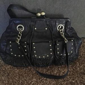 Beautiful all LEATHER Betsey Johnson bag