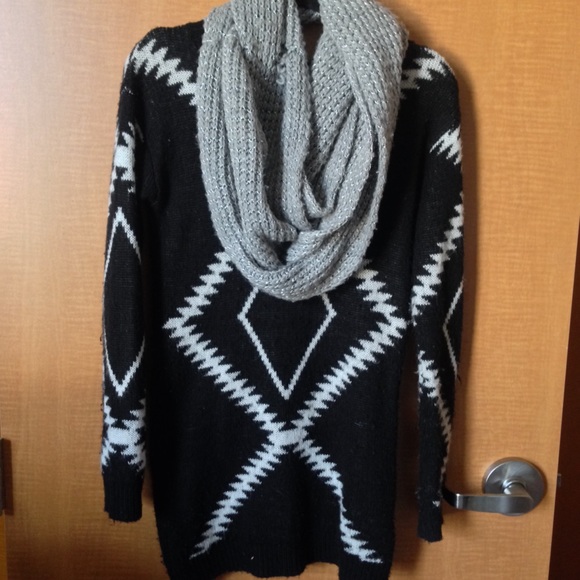 Black Aztec Sweater