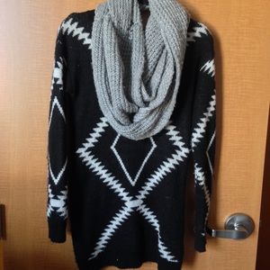 Black Aztec Sweater