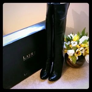 Ralph Lauren heeled leather boots
