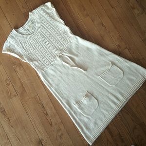Anthropologie Cream Dress