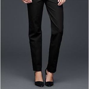 Gap boy fit straight leg black trousers