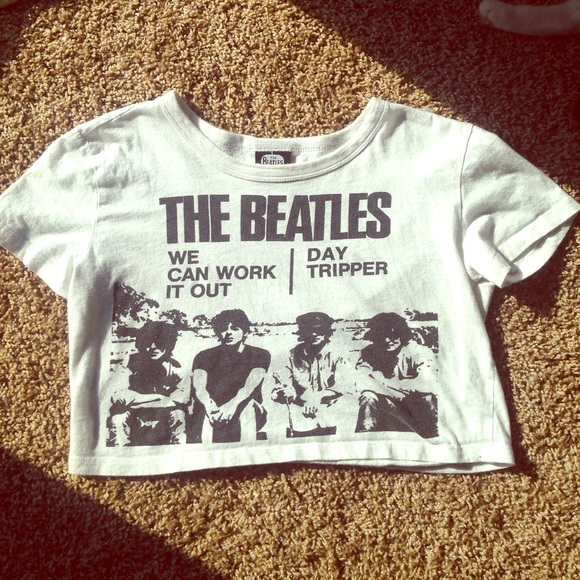 The Beatles crop top- XS