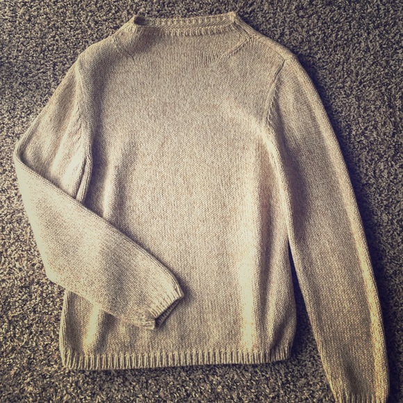 Cream Liz Claiborne knit sweater