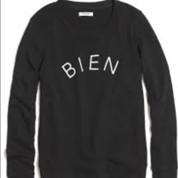 Madewell Bien Fait Black Sweatshirt Small Sold Out