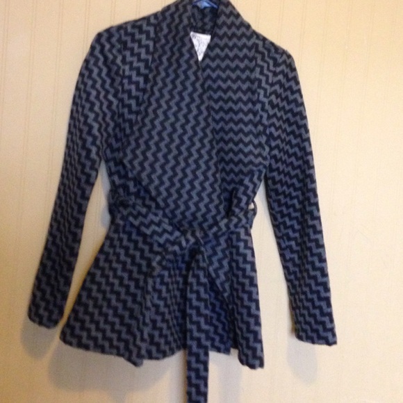 Tulle chevron blazer