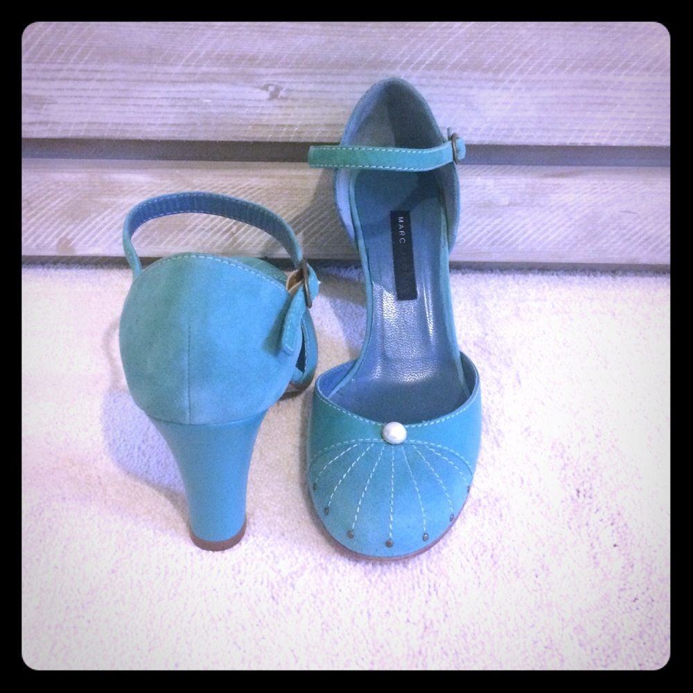 SALE!🌟Marc Jacobs Teal Suede Mary Janes