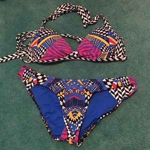 ✨B. Swim multi colored bikini