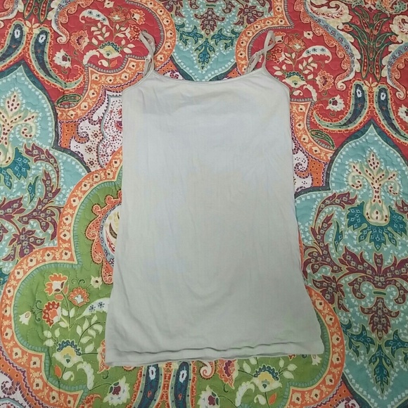 White spaghetti strap tank top