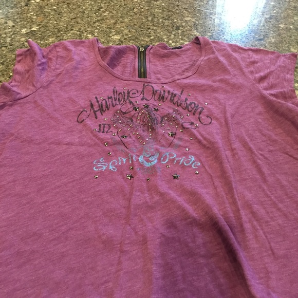 Harley Davidson Zipper back top