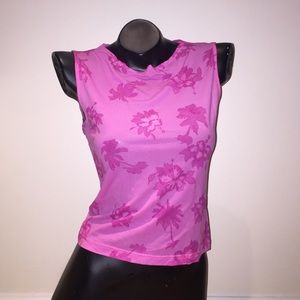 90s tropical flower tank