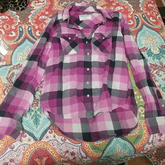 Pink plaid flannel
