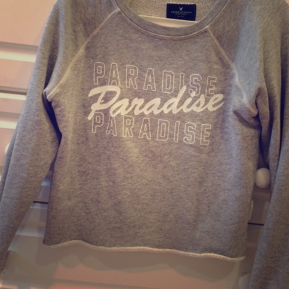 American Eagle Outfitters Sweaters - Gray paradise sweatshirt