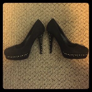 Black studded Steve Madden Heels