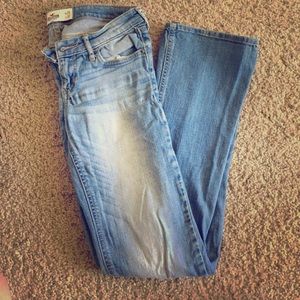 Light wash Hollister bootcut jeans