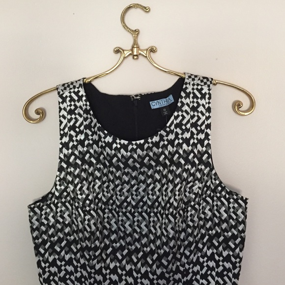 Cynthia Rowley Dress Black and Silver - Picture 2 of 4