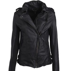 ♠️SOLD♠️!MUUBBA Ink Blue Moto Jacket 6