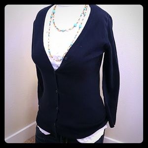 Navy Blue Cardigan XS
