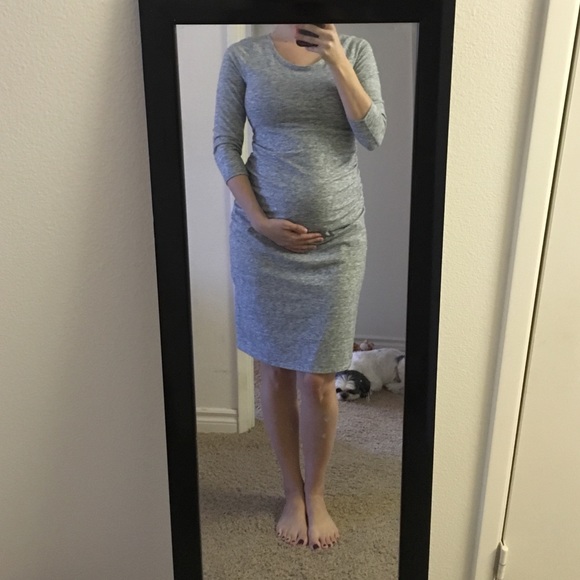 Liz Lange Maternity fitted midi dress!