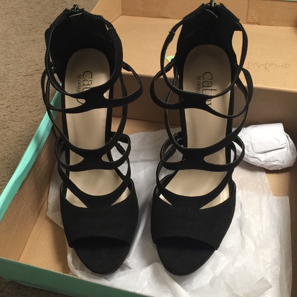 Brand new suede heels