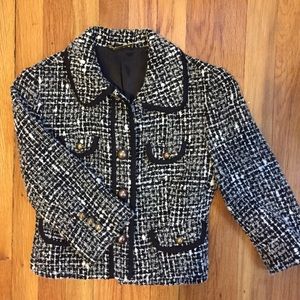 Cropped Tweed Jacket from Express