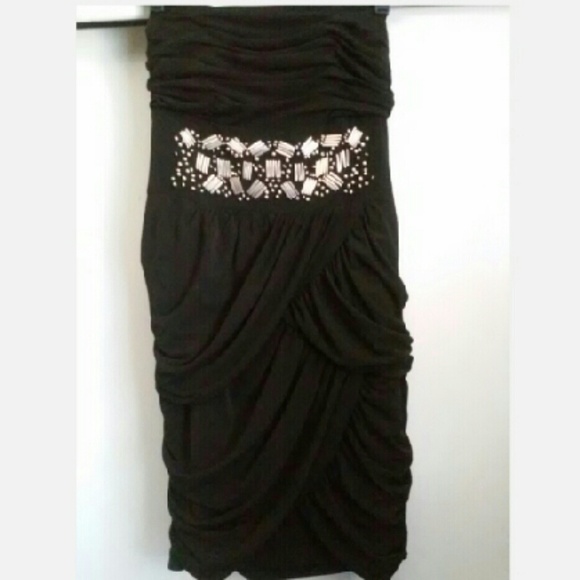 👗 Jessica McClintock Black Strapless Dress👗