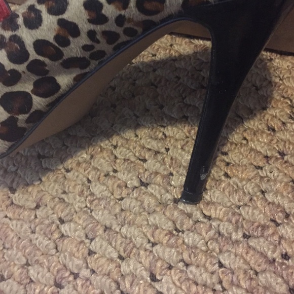 Steve Madden leopard peep toe pumps - Picture 3 of 3