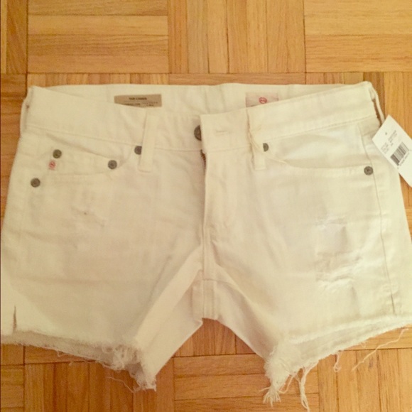 AG Denim White Shorts