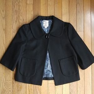 Wool Blend Cropped Coat from Tulle Wool Blend Cropped Coat from Tulle