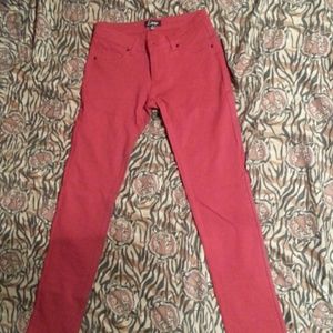 Red jeggings