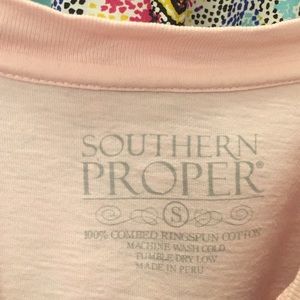 Light pink Southern proper short sleeve T
