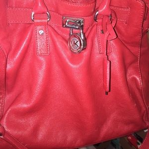 Michael Kors Red Hamilton Bag