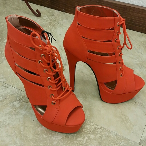 Dollhouse Shoes Dollhouse Orange Heels Poshmark