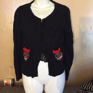 Too fast sugar skull cardigan