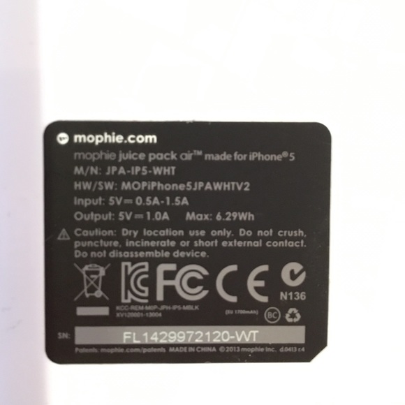 Mophie Juice Pack Air for iPhone 5 / 5s - Picture 3 of 4