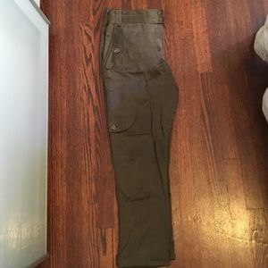 Silk cargo pants